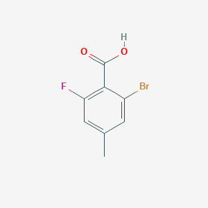 molecular formula C8H6BrFO2 B1381857 2-Bromo-6-fluoro-4-methylbenzoic acid CAS No. 1427327-66-9