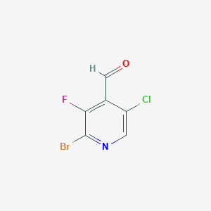 2-Bromo-5-chloro-3-fluoroisonicotinaldehyde