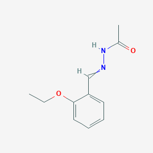 molecular formula C11H14N2O2 B13818710 Acetic acid,[(2-ethoxyphenyl)methylene]hydrazide(9ci) CAS No. 303085-82-7