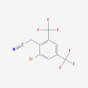 2-[2-Bromo-4,6-bis(trifluoromethyl)phenyl]acetonitrile