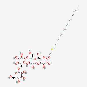 molecular formula C44H82O21S B13818737 Octadecylthioethyl 4-O-(4-O[6-O-A-D-glucopyranosyl-A-D-glucopyranosyl]-A-D-glucopyranosyl)-B-D-glucopyranoside 