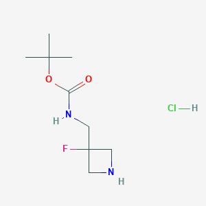 tert-butyl N-[(3-fluoroazetidin-3-yl)methyl]carbamate hydrochloride