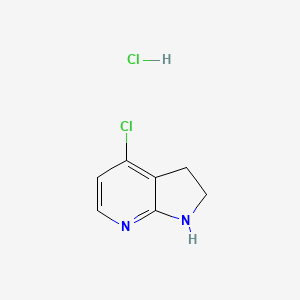 4-chloro-1H,2H,3H-pyrrolo[2,3-b]pyridine hydrochloride
