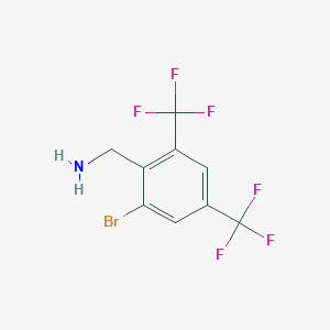 [2-Bromo-4,6-bis(trifluoromethyl)phenyl]methanamine