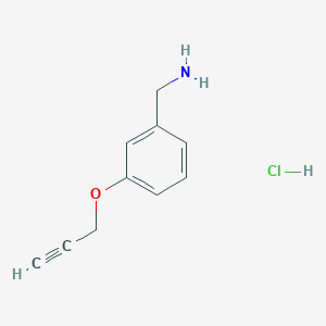 [3-(Prop-2-yn-1-yloxy)phenyl]methanamine hydrochloride