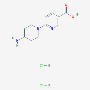6-(4-Aminopiperidin-1-yl)pyridine-3-carboxylic acid dihydrochloride