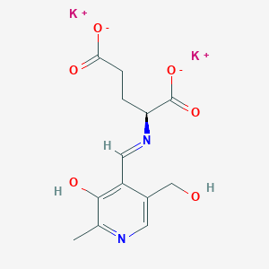 molecular formula C13H14K2N2O6 B13818967 Pyridoxylidene-L-glutamic Acid Dipotassium Salt 