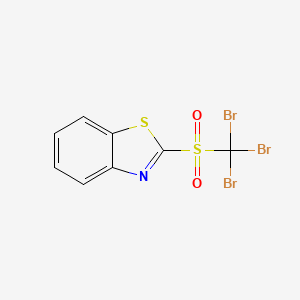 molecular formula C8H4Br3NO2S2 B13818971 Benzothiazole, 2-[(tribromomethyl)sulfonyl]- CAS No. 31274-42-7