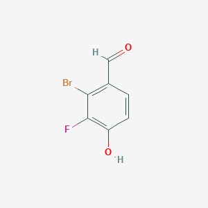 2-Bromo-3-fluoro-4-hydroxybenzaldehyde