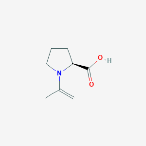 molecular formula C8H13NO2 B13818984 1-Prop-1-en-2-yl-L-proline CAS No. 436159-74-9