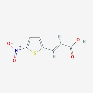 molecular formula C7H5NO4S B138190 3-(5-硝基噻吩-2-基)丙烯酸 CAS No. 17163-22-3