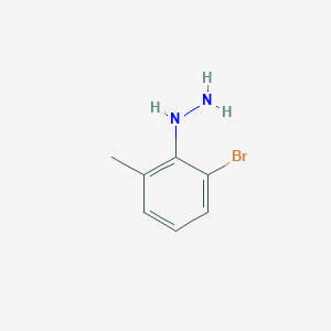 molecular formula C7H9BrN2 B1381900 (2-Bromo-6-methylphenyl)hydrazine CAS No. 1388060-64-7