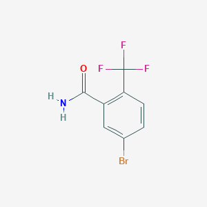 molecular formula C8H5BrF3NO B1381901 5-Bromo-2-(trifluoromethyl)benzamide CAS No. 1548-16-9