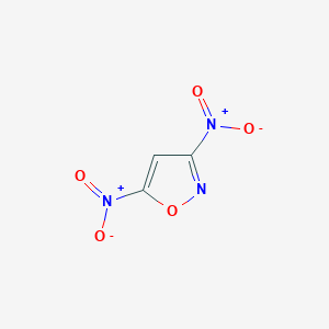 molecular formula C3HN3O5 B13819053 3,5-Dinitro-1,2-oxazole CAS No. 42216-62-6