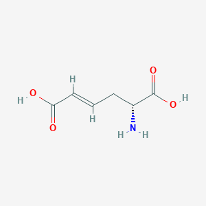 molecular formula C6H9NO4 B13819056 2-Hexenedioicacid,5-amino-,(2E,5R)-(9CI) 