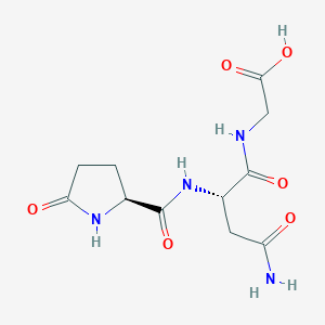 molecular formula C11H16N4O6 B13819109 pGlu-Asn-Gly 