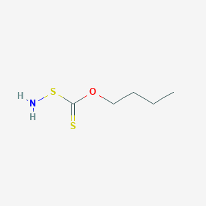 molecular formula C5H11NOS2 B13819113 O-butyl aminosulfanylmethanethioate CAS No. 35659-81-5