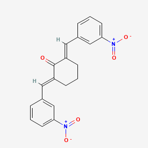 molecular formula C20H16N2O5 B13819128 2,6-Bis(3-nitrobenzylidene)cyclohexanone 