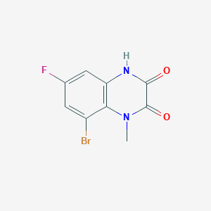 molecular formula C9H6BrFN2O2 B1381913 8-Bromo-6-fluoro-1-methyl-4H-quinoxaline-2,3-dione CAS No. 1845717-02-3