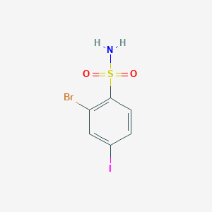 molecular formula C6H5BrINO2S B1381914 2-Bromo-4-iodobenzenesulfonamide CAS No. 1261438-65-6