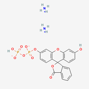 molecular formula C20H20N2O11P2 B13819174 Fluorescein diphosphate diammonium salt* 