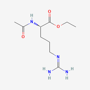 molecular formula C10H20N4O3 B13819178 Ethyl N2-acetyl-L-argininate CAS No. 56296-83-4