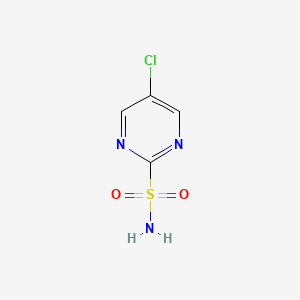 molecular formula C4H4ClN3O2S B1381918 5-Chloropyrimidine-2-sulfonamide CAS No. 873398-77-7