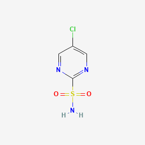 molecular formula C4H4ClN3O2S B1381918 2-Pyrimidinesulfonamide, 5-chloro- CAS No. 873398-77-7