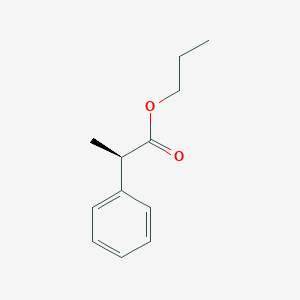 molecular formula C12H16O2 B138192 (R)-2-Phenylpropionic acid propyl ester CAS No. 157239-52-6