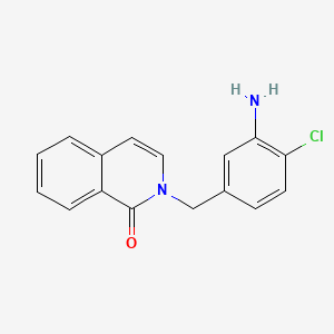 2-[(3-Amino-4-chlorophenyl)methyl]-1,2-dihydroisoquinolin-1-one
