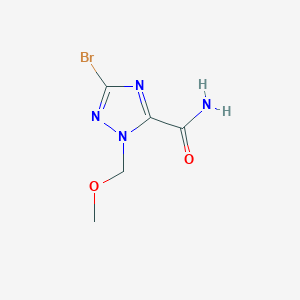 3-bromo-1-(methoxymethyl)-1H-1,2,4-triazole-5-carboxamide