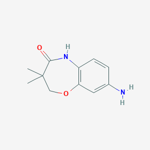 8-Amino-3,3-dimethyl-2,3,4,5-tetrahydro-1,5-benzoxazepin-4-one
