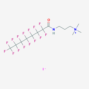 molecular formula C14H16F15IN2O B13819259 N,N,N-Trimethyl-3-[(perfluorooctanoyl)amino]-1-propanaminium iodide CAS No. 335-90-0