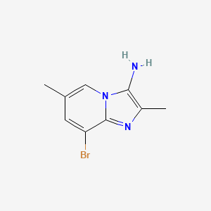 molecular formula C9H10BrN3 B1381927 8-Bromo-2,6-dimethylimidazo[1,2-a]pyridin-3-amine CAS No. 1493950-79-0
