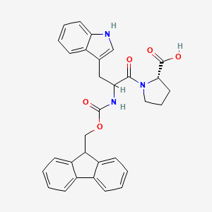 molecular formula C31H29N3O5 B13819349 Fmoc-DL-Trp-Pro-OH 