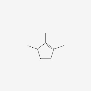 molecular formula C8H14 B13819373 1,2,3-Trimethylcyclopentene CAS No. 473-91-6