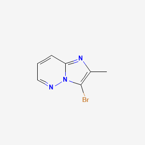 molecular formula C7H6BrN3 B1381939 3-Bromo-2-methylimidazo[1,2-b]pyridazine CAS No. 1368313-23-8
