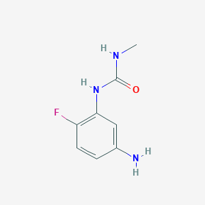 molecular formula C8H10FN3O B1381940 1-(5-Amino-2-fluorophenyl)-3-methylurea CAS No. 1546093-06-4