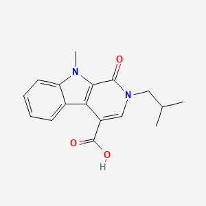 2-Isobutyl-9-methyl-1-oxo-2,9-dihydro-1H-beta-carboline-4-carboxylic acid