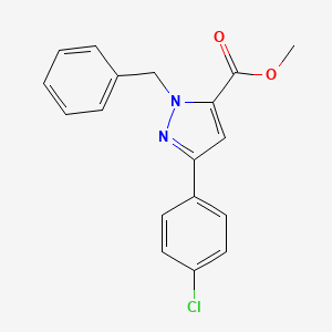 Methyl 1-benzyl-3-(4-chlorophenyl)-1H-pyrazole-5-carboxylate
