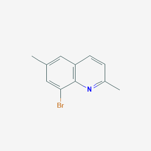 molecular formula C11H10BrN B1381944 8-Bromo-2,6-dimethylquinoline CAS No. 872822-93-0