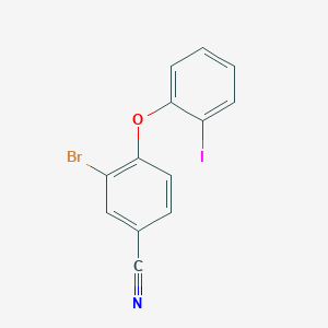 molecular formula C13H7BrINO B1381946 3-Bromo-4-(2-iodophenoxy)-benzonitrile CAS No. 1325219-94-0