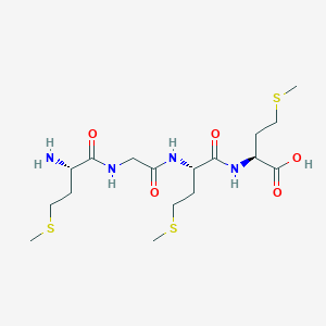 molecular formula C17H32N4O5S3 B13819477 l-Methionylglycyl-l-methionyl-l-methionine 
