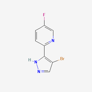 2-(4-bromo-1H-pyrazol-3-yl)-5-fluoropyridine
