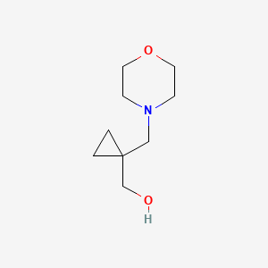 molecular formula C9H17NO2 B1381950 [1-(Morpholin-4-ylmethyl)cyclopropyl]methanol CAS No. 1267956-65-9
