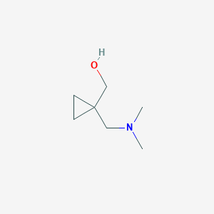 molecular formula C7H15NO B1381951 {1-[(dimethylamino)methyl]cyclopropyl}methanol CAS No. 39943-41-4