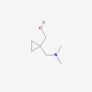 molecular formula C7H15NO B1381951 Cyclopropanemethanol, 1-[(dimethylamino)methyl]- CAS No. 39943-41-4