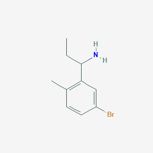 1-(5-Bromo-2-methylphenyl)propan-1-amine