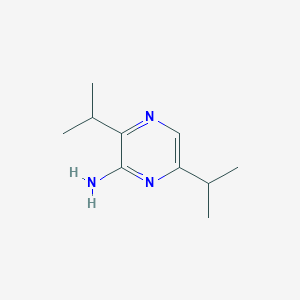 molecular formula C10H17N3 B13819615 Pyrazinamine, 3,6-bis(1-methylethyl)- 