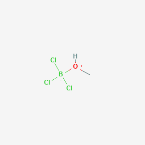 molecular formula CH4BCl3O B13819664 Trichloro(methyloxonio)borate 